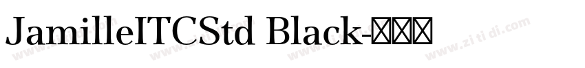 JamilleITCStd Black字体转换